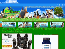 Tablet Screenshot of gogreenpetproducts.com